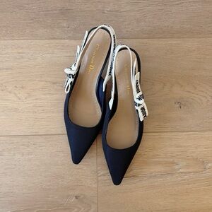 J’Adior Slingback Pump - Black Technical Fabric